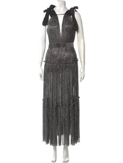 Pre-owned Sabina Musayev Printed Long Dress