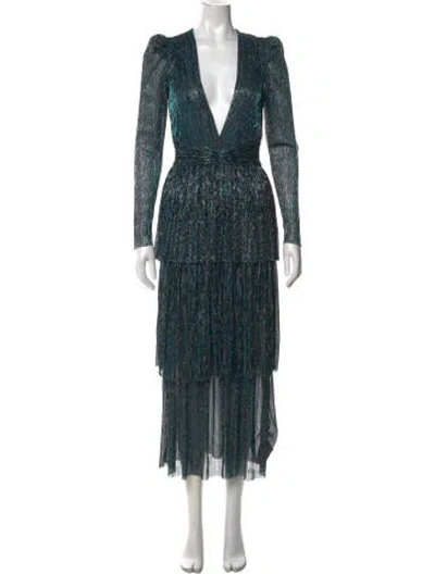 Pre-owned Sabina Musayev Printed Long Dress