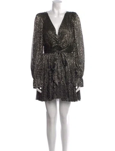 Pre-owned Sabina Musayev Printed Mini Dress In Multi