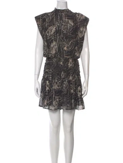 Pre-owned Sabina Musayev Printed Mini Dress In Multi
