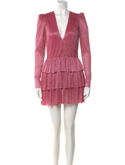 Pre-owned Sabina Musayev Printed Mini Dress In Pink