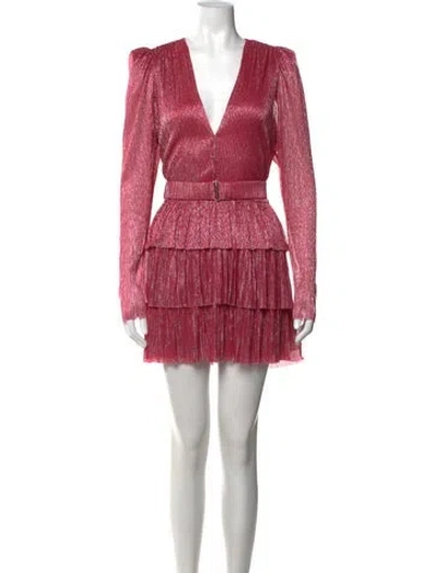 Pre-owned Sabina Musayev Printed Mini Dress In Pink