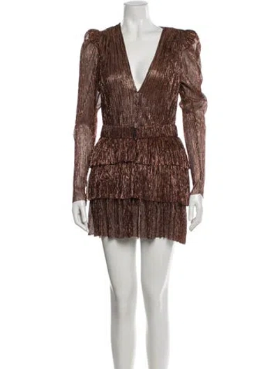 Pre-owned Sabina Musayev Printed Mini Dress W/ Tags
