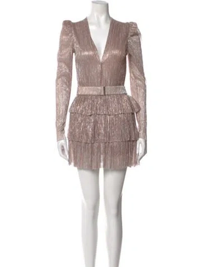 Pre-owned Sabina Musayev Printed Mini Dress W/ Tags