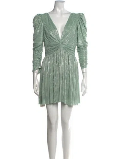 Pre-owned Sabina Musayev Printed Mini Dress W/ Tags In Green