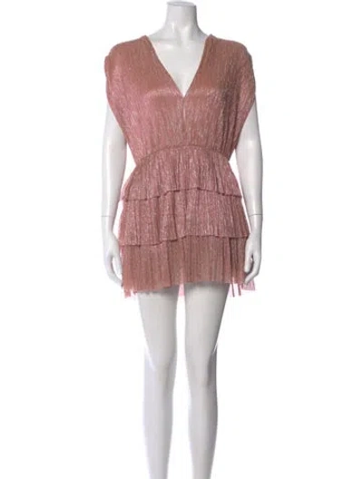 Pre-owned Sabina Musayev Printed Mini Dress W/ Tags In Neutral