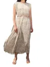 Sabina Musayev Ramona Dress In White/lime
