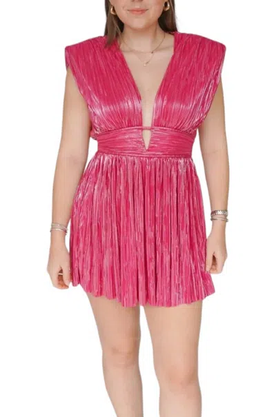 Sabina Musayev Risa Mini Dress In Raspberry