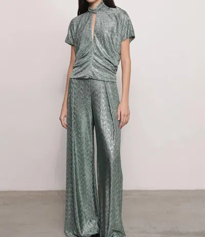 Sabina Musayev Robins Wide Leg Pants In Smoked Sage In Gray