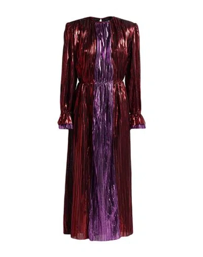 Sabina Musayev Sabina Musáyev Woman Maxi Dress Brick Size M Polyester In Burgundy