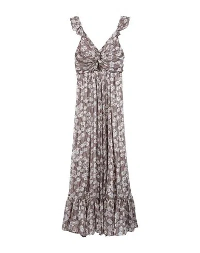 SABINA MUSAYEV SABINA MUSÁYEV WOMAN MAXI DRESS LIGHT BROWN SIZE XS POLYESTER