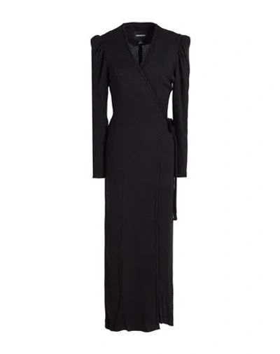 Sabina Musayev Sabina Musáyev Woman Midi Dress Black Size M Rayon, Tencel, Nylon