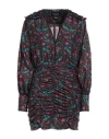 Sabina Musayev Sabina Musáyev Woman Mini Dress Black Size S Tencel In Animal Print
