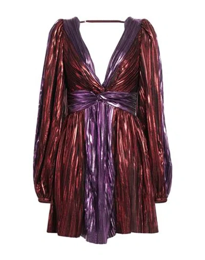 Sabina Musayev Sabina Musáyev Woman Mini Dress Brick Size Xs Polyester In Red