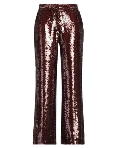 Sabina Musayev Sabina Musáyev Woman Pants Brown Size M Polyester In Red