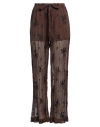 Sabina Musayev Sabina Musáyev Woman Pants Chocolate Brown Size M Polyester, Cotton