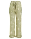 Sabina Musayev Jace Semi-sheer Wide-lega Trousers In Sage Green