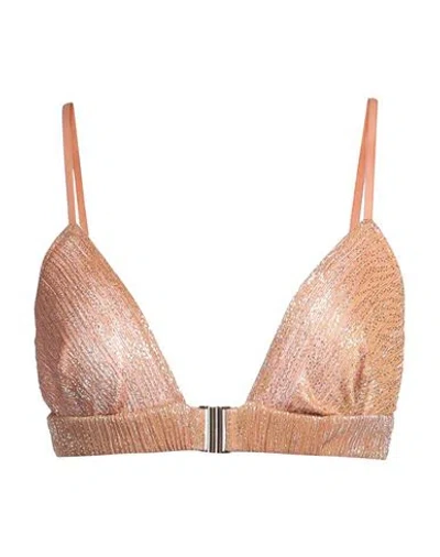 Sabina Musayev Sabina Musáyev Woman Top Blush Size M Polyester, Metallic Fiber In Pink