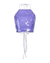 Sabina Musayev Sabina Musáyev Woman Top Purple Size Xs Polyester, Pet (polyethylene Terephthalate)