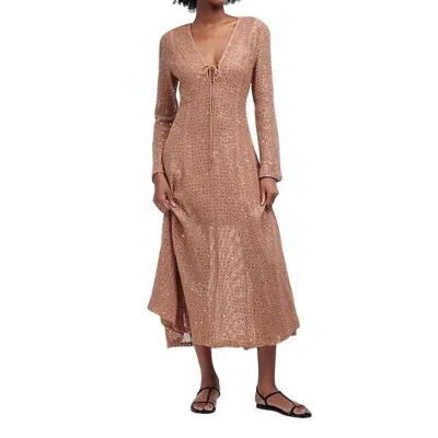 Sabina Musayev Sarai Dress In Pecan In Neutral