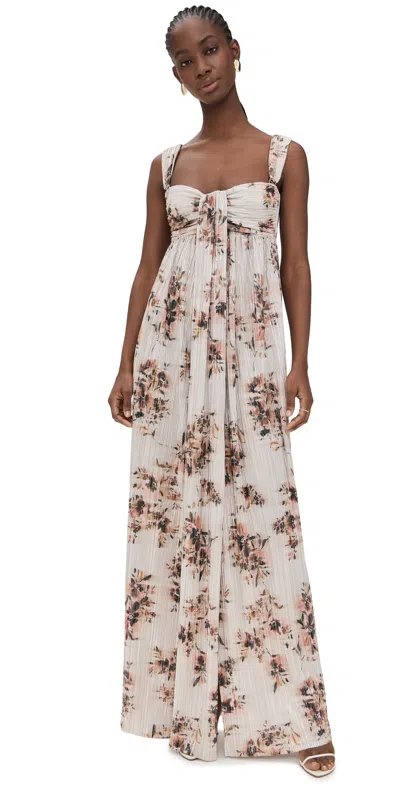 Sabina Musayev Serilda Dress Beige Print