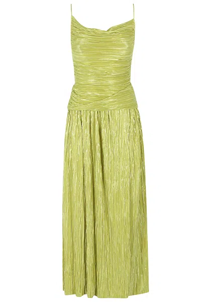 Sabina Musayev Shaan Dress In Lime Green