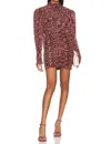 Sabina Musayev Solly Dress In Ruby Print