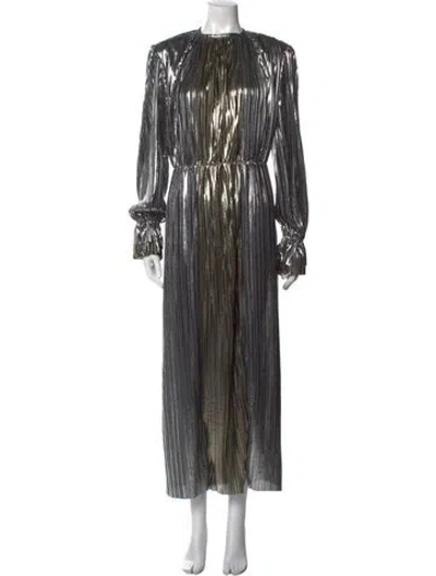 Pre-owned Sabina Musayev Striped Long Dress