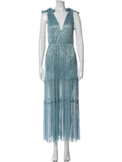 Pre-owned Sabina Musayev Striped Long Dress
