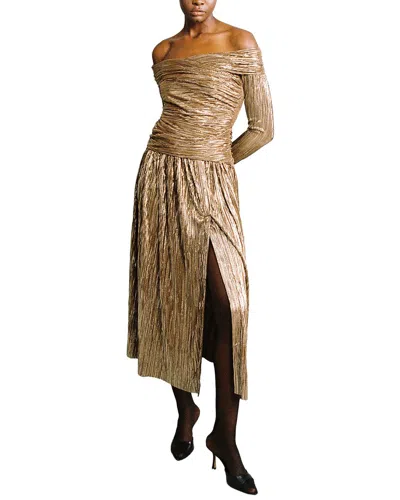Sabina Musayev Sublime Midi Dress In Brown