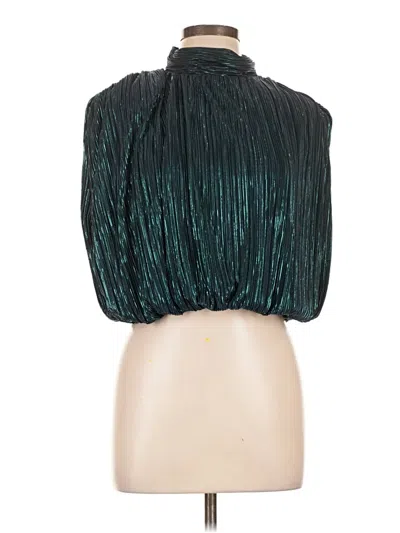 Pre-owned Sabina Musayev Tube Top Teal Strapless Neckline Tops