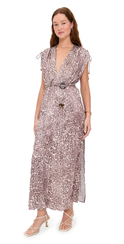 Sabina Musayev Valentina Dress Leopard Print In Multi