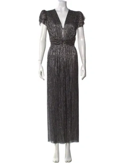 Pre-owned Sabina Musayev V-neck Jumpsuit In Black