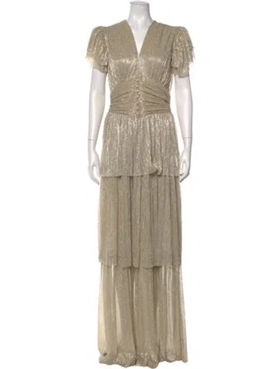 Pre-owned Sabina Musayev V-neck Long Dress W/ Tags