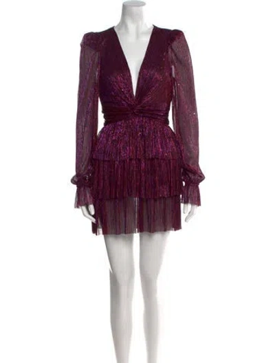 Pre-owned Sabina Musayev V-neck Mini Dress