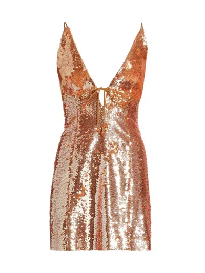 Sabina Musayev Cava Dress In Orange