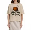 Sabina Savage Oranges And Lemons Silk Graphic T-shirt In Citrine/zest In Multi