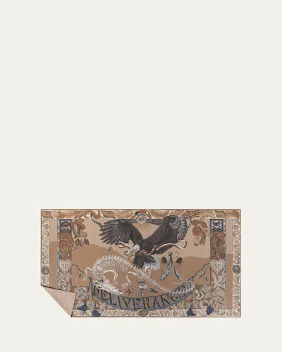 Sabina Savage The Scrimshaw Skeleton Cashmere Stole