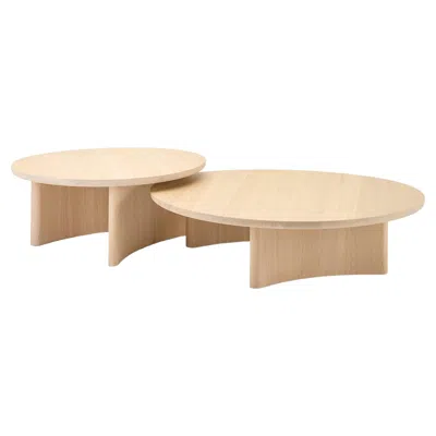 Pre-owned Sabine Marcelis Arco Set Of Two Oak Dew Coffee Tables Designed By  In Brown