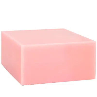 Pre-owned Sabine Marcelis Candy Cube Low Pink Side Table Contemporary Polished Resin