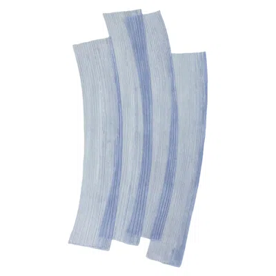 Pre-owned Sabine Marcelis Cc-tapis Stroke 1.0 Handmade Lilla Rug In Wool By  In Blue