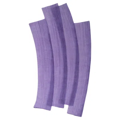 Pre-owned Sabine Marcelis Cc-tapis Stroke 1.0 Handmade Violet Rug In Wool By  In Purple
