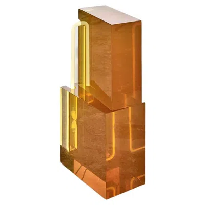 Pre-owned Sabine Marcelis Contemporary Floor Lamp Model "totem 60" By , Yellow Resin, Neon