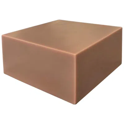 Pre-owned Sabine Marcelis Custom Candy Cube Colour Brown Contemporary Side Table Resin