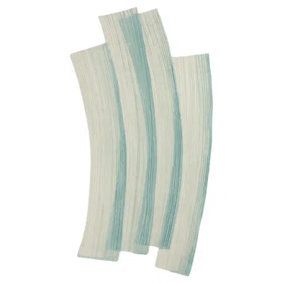 Pre-owned Sabine Marcelis Gesture Cc-tapis Stroke 1.0 Handmade Green Rug In Wool By