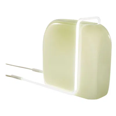 Pre-owned Sabine Marcelis Ligne Collection, 'light 2 - White Neon, Lime Yellow Glass', By