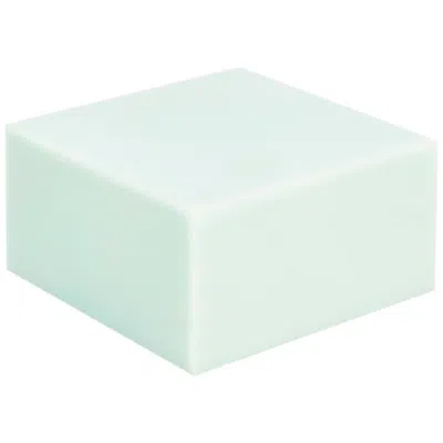 Pre-owned Sabine Marcelis Mint Candy Cube Contemporary Side Table Or Bed Stand Gloss Resin In Gray