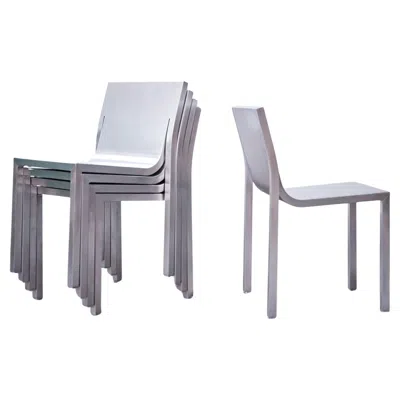 Pre-owned Sabine Marcelis , Stedelijk Chair, Set Of 2, Aluminium, Modernism, 2024 In Gray