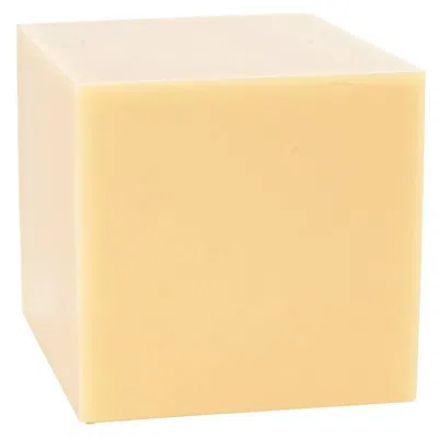 Pre-owned Sabine Marcelis Yellow Candy Cube Contemporary Cocktail Table Polished Resin