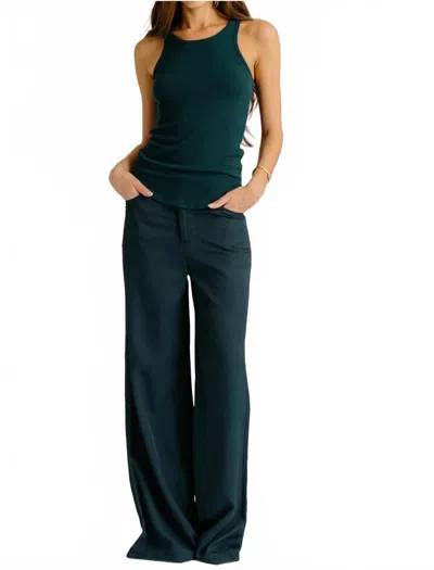 Sablyn Adrianna Wide Leg Pants In Sacramento In Blue